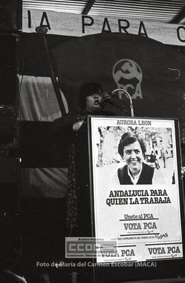 Mitin de la campaña electoral del PCA para las elecciones parciales al Senado – 89