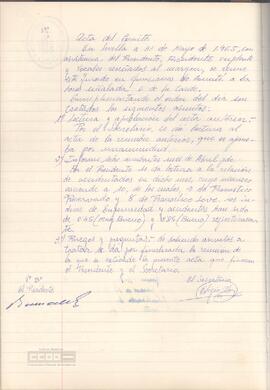 1965 (31 de mayo) – Acta del Comité de Seguridad e Higiene