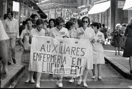 Marcha de las auxiliares de clínica reivindicando su equiparación a FP1