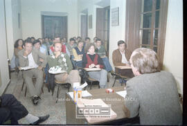 Ponencia de Nicolás Sartorius en la escuela de formación sidical, en la sede de Morería y fotos de la sede