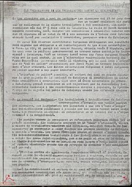 “Els treballadors i les treballadores davant la Generalitat”