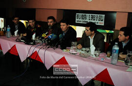 Rueda de prensa y asamblea de CC.OO. Sevilla con Antonio Gutierrez – 01