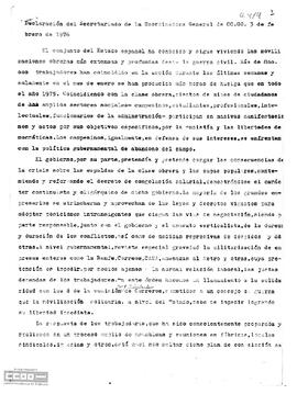 “Declaración del Secretariado”. Sobre las movilizaciones habidas en el país y sus consecuencias.
