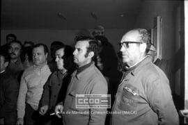 Concentración de los trabajadores en la fábrica Construcciones Metálicas Fernández Palacios – 17