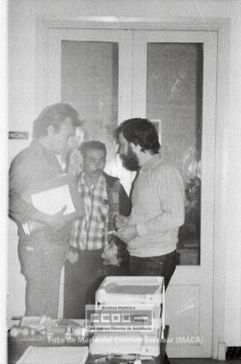 Sindicalistas en la sede de CCOO de Sevilla – 03