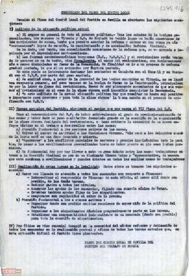 Comunicado del Pleno del Comité Local de Sevilla del PTE sobre la situación política actual y las tareas del partido