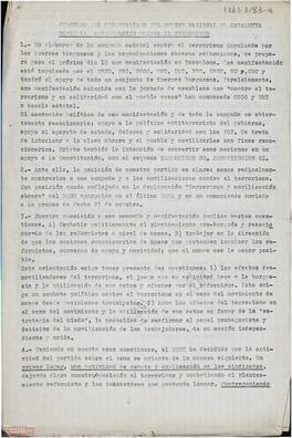Circular del Secretariado del Comité Nacional de Catalunya de la [LCR] sobre la manifestación contra el terrorismo