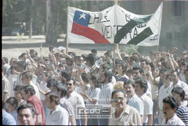 Manifestación de apoyo al pueblo chileno