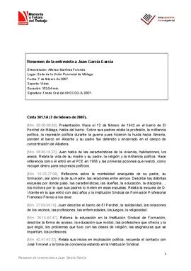 Entrevista a Juan García García