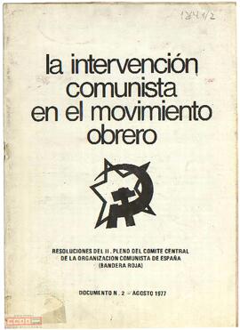 La intervención comunista en el movimiento obrero