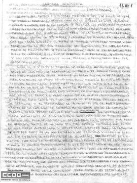 “Carmona despierta”. Manuscrito.