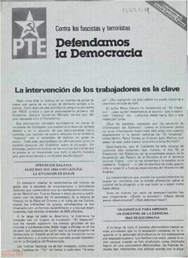“Defendamos la democracia: contra los fascistas y terroristas”. Declaración del Comité Ejecutivo Federal del PTE