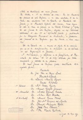 1960 (18 de octubre) – Acta de constitución del nuevo Jurado