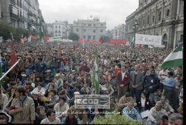 Mitin del PCA del 28F, día de Andalucía, de 1983