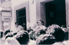 Asamblea de trabajadores en calle Morería, sede del Sindicato Provincial del Metal – 04