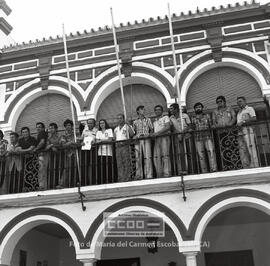 Encierro de las direcciones locales CCOO y UGT en el Ayuntamiento de Dos Hermanas (Sevilla)  –  12