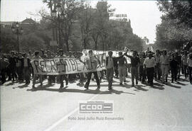Manifestación de estudiantes por la avenida de la Constitución y aledaños pidiendo el regreso de exiliados – 13