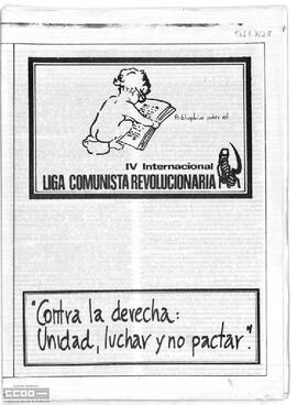 “Contra la derecha: unidad, luchar y no pactar”