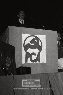 Acto del PCA con la intervención de Gerardo Iglesias