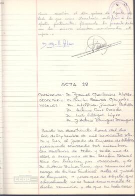 1973 (6 de septiembre) – Acta del Jurado (núm. 19)