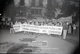 Manifestación de CC.OO. de Comercio Sevilla, en defensa de su convenio