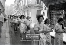 Marcha de las auxiliares de clínica reivindicando su equiparación a FP1