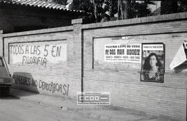 Pintada convocando asamblea