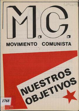 “M.C. Movimiento Comunista: nuestros objetivos”
