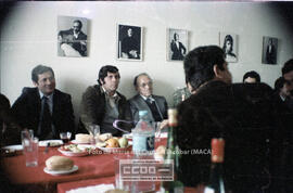 Mitin en del PCA, con intervención de Santiago Carrillo, en Casariche y posterior visita a la Puebla de Cazalla