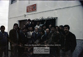 Mitin en del PCA, con intervención de Santiago Carrillo, en Casariche y posterior visita a la Puebla de Cazalla