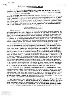“Democracia burguesa: mitos y realidad”. Informe del PCOE.