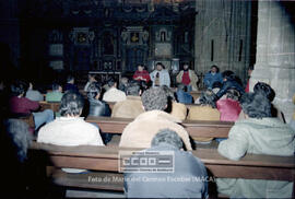 Encierro de jornaleros de CCOO del campo en la Catdral de Sevilla