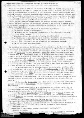 Comunicado final de la Asamblea Nacional de Comisiones Obreras