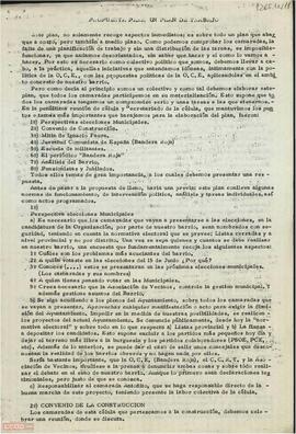 Propuesta para un plan de trabajo. [Comité Provincial de Sevilla de la OCE (Bandera Roja)]