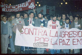 Manifestación en defensa de Nicaragua celebrada en noviembre de 1984 – 21