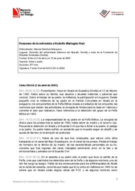 Entrevista Rodolfo Martagón Ruiz